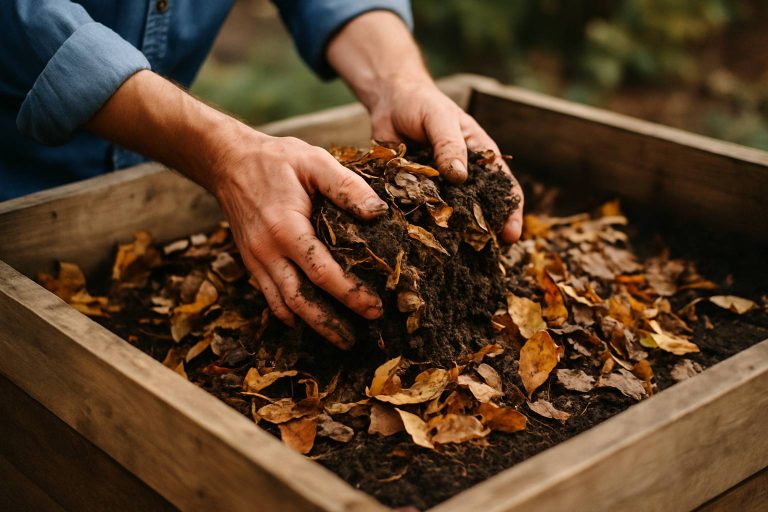 Lire la suite à propos de l’article Le compost maison, une symphonie lente entre feuilles et terre