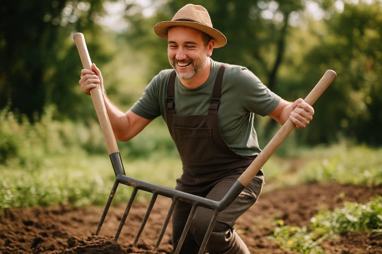 Lire la suite à propos de l’article Quand la grelinette danse avec la terre : un outil doux pour le jardinier sans fatigue