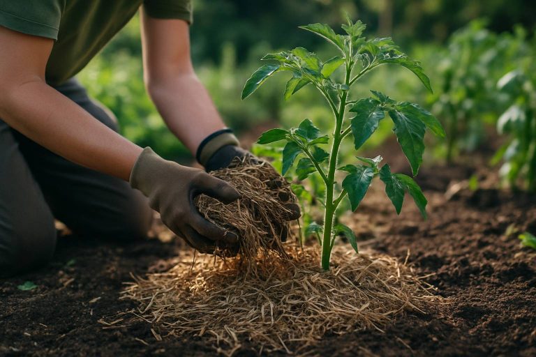 Lire la suite à propos de l’article Les secrets du paillage : l’outil invisible qui protège et nourrit votre potager