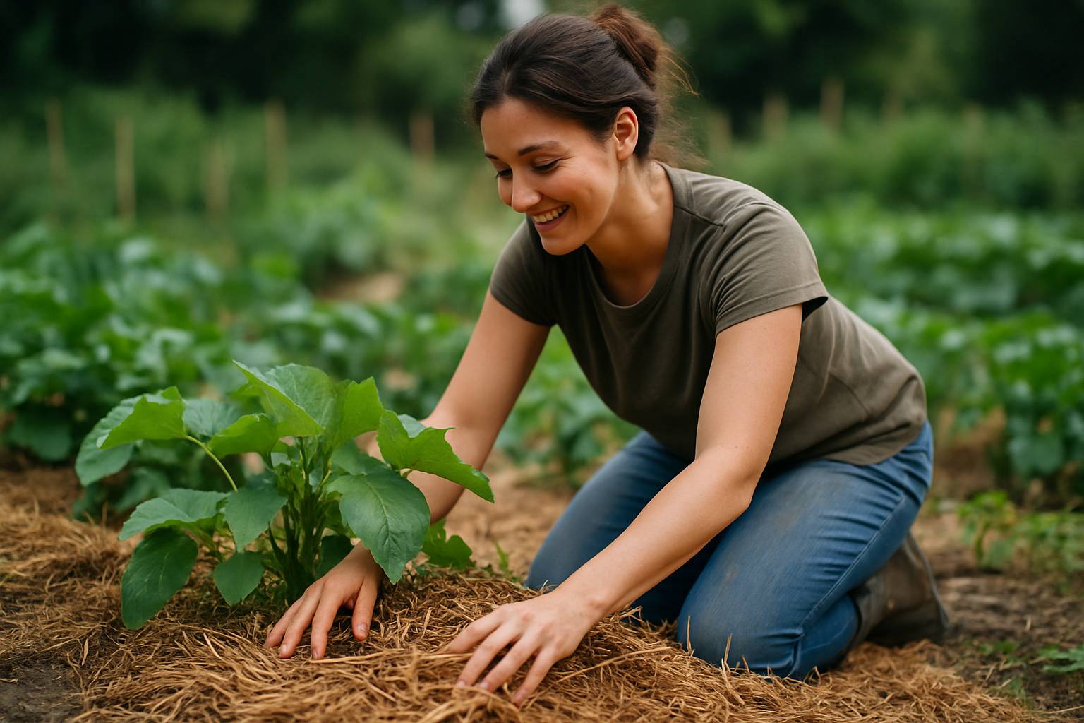 You are currently viewing Comment le paillage transforme votre potager en refuge fertile