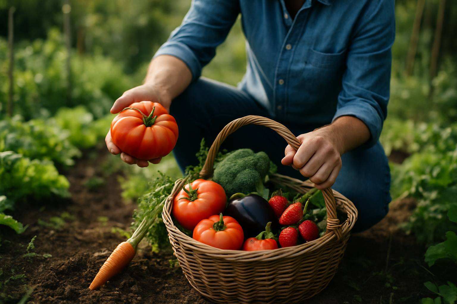You are currently viewing Récolter les fruits d’un jardin qui vit : harmoniser production et vie du sol